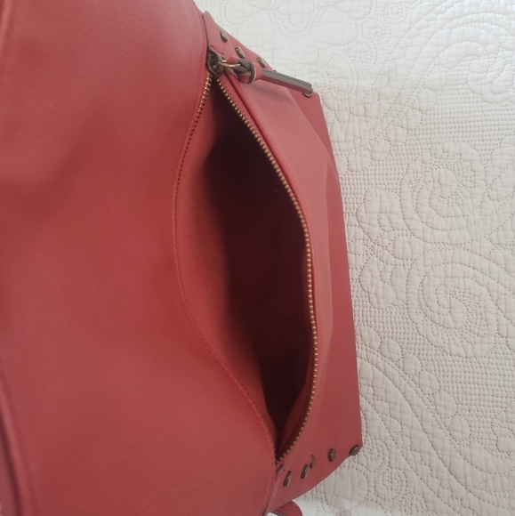 Sonoma Backpack Purse Red Faux Leather - Picture 4 of 8